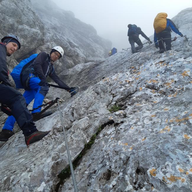 Zugspitzbesteigung mit leichtem Klettersteig